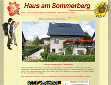 Tablet Screenshot of hausamsommerberg.de